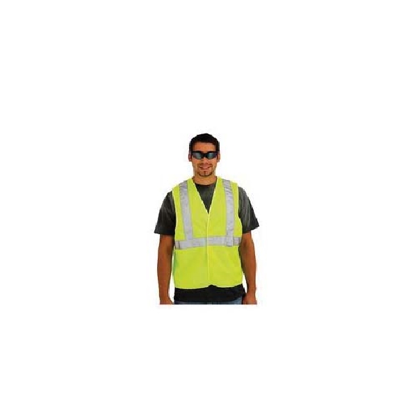 3M TEKK Protection 94616-80030T Safety Vest, 2 in, Unisex, Fits to Chest Size: 48 in, Polyester, Yellow - 2