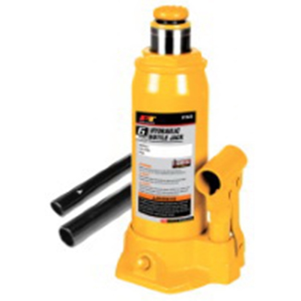 Performance Tool W1625 Hydraulic Bottle Jack, 6 ton, 8-1/2 to 16-1/4 in Lift