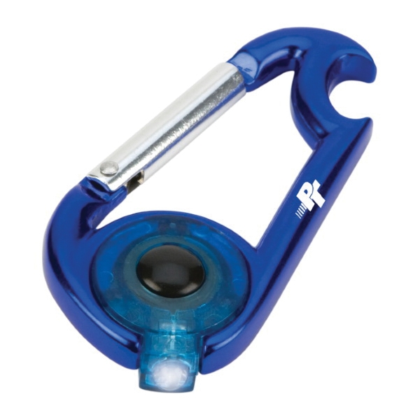 Performance Tool W3223 LED Carabiner with Bottle Opener, Aluminum, Assorted