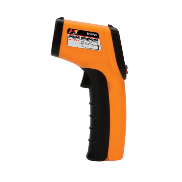Performance Tool W89722 Infrared Thermometer, Digital, -58 to 626 deg F
