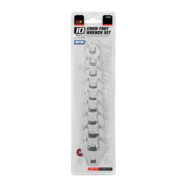 Wrench Set, Wilmar, 10-Piece, Alloy Steel, Polished Chrome, Specifications: Metric Measurement - 2
