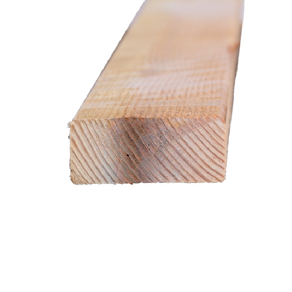 2 in x 4 in x 8 ft, Wood Products, Douglas Fir, No. 2 & Better, Kiln Dried HT, Surfaced on 4 Sides - 2