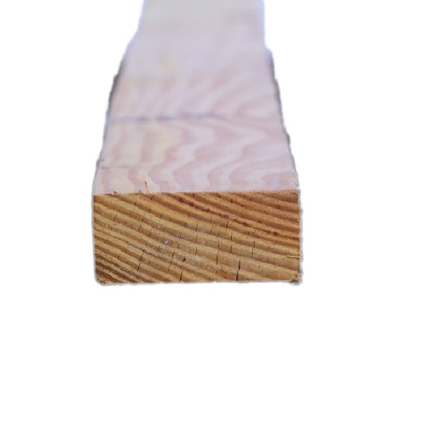 2 in x 4 in x 12 ft, Wood Products, Douglas Fir, No. 2 & Better, Green, Surfaced on 4 Sides - 2