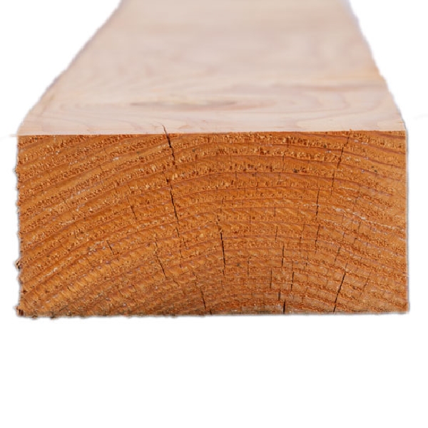 4 in x 8 in x 16 ft, Wood Products, Douglas Fir, No. 2 & Better, Surfaced on 4 Sides - 2