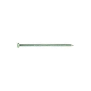 8HGRSPDBK Patio/Deck Nail, 8D, 2-1/2 in L, Steel, Hot-Dipped Galvanized, Checkered Head, Ring Shank