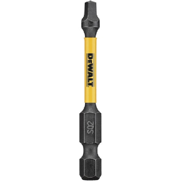 DWA2SQ2IR5 Screwdriver Bit, #2 Drive, Square Drive, 1/4 in Shank, Hex Shank, 2-1/4 in L, HSS
