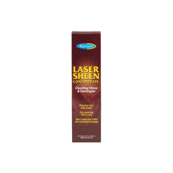 Farnam Laser Sheen 45912 Horse Shine and Detangler, Liquid, Yellowish White, 12 oz