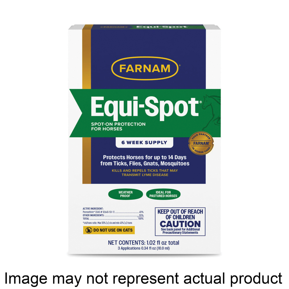 Equi-Spot 100506084 Spot-On Fly Control, Liquid, Amber/Clear/Pale Yellow