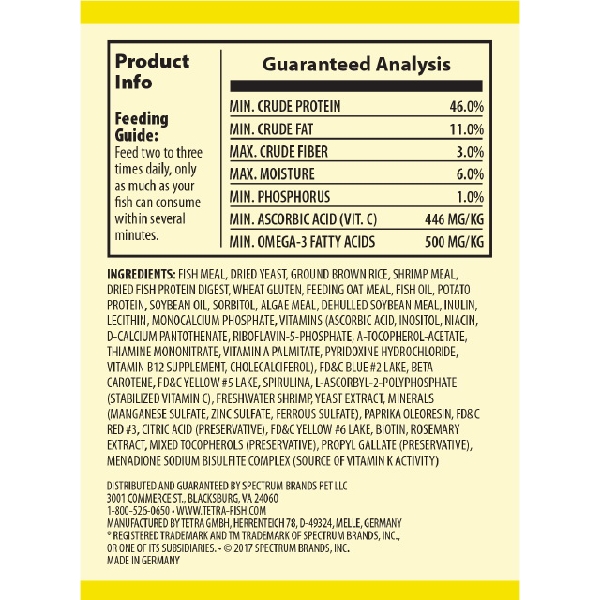 Tetra TetraMin 77101 Fish Food, Tropical, Flake, 0.42 oz Jar