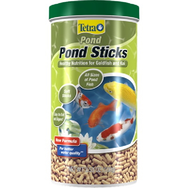 Tetra 16354 Pond Fish Food, Goldfish, Koi, Stick, 3.53 oz Jar
