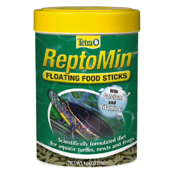 Tetra ReptoMin 29252 Fish Food, Aquatic Turtle, Frog, Newt, Stick, 1.94 oz Jar