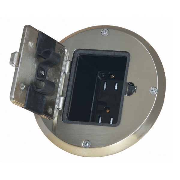 Box Kit, Raco, 5.63 in W, 5.81 in D, 5.94 in H, 1-Gang, 7-Knockout, Steel Box, Nickel - 4