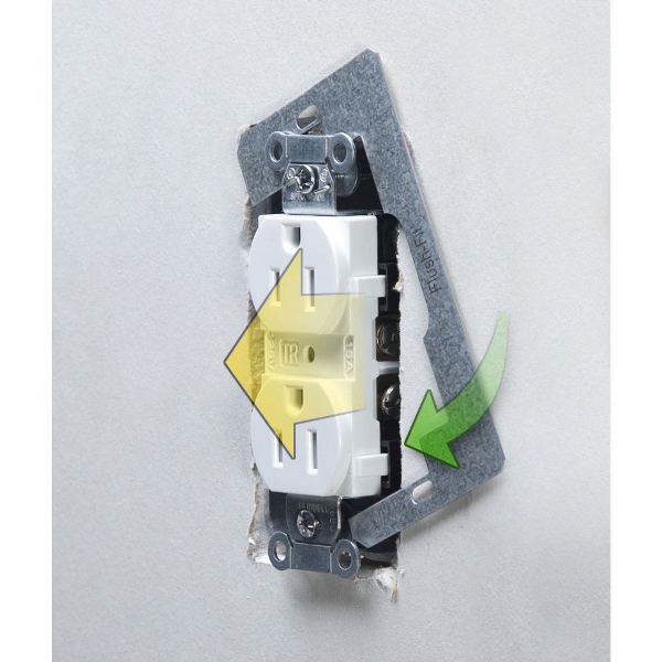 Flush-Fit Series Leveling Plate, Raco, Metal, 3pk - 3