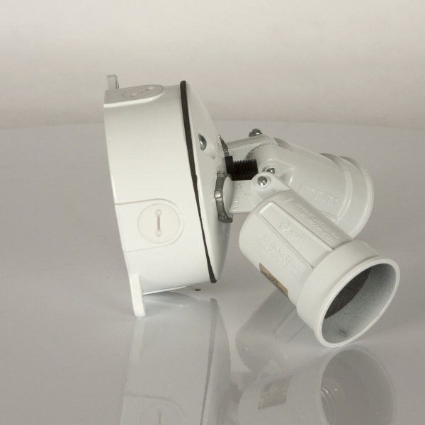 Weatherproof Kit, Bell Outdoor, 2-Lamp, Incandescent Lamp, Metal Fixture, White - 4