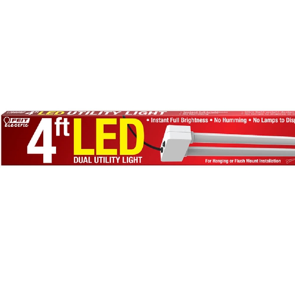 Feit Electric 73991 Utility Light, 120 V, 38 W, 2-Lamp, LED Lamp, 3700 Lumens, 4000 K Color Temp - 2