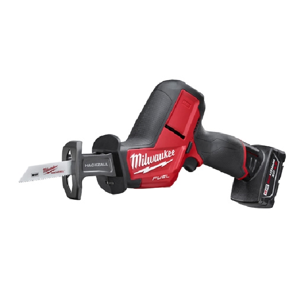 Milwaukee HACKZALL 2520-21XC Reciprocating Saw Kit, Battery Included, 12 V, 4 Ah, 5/8 in L Stroke, 3000 spm - 2