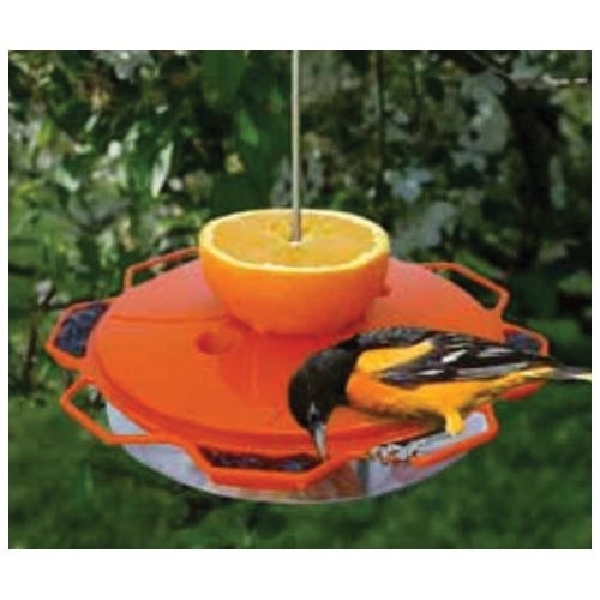 Audubon NAO1 Bird Feeder, Classic, 16 oz Nectar, 3 oz Jelly, 1 Orange Half, Fruits, Jelly, Nectar, 8-Port/Perch