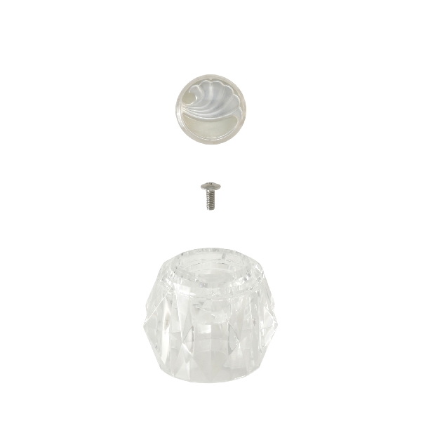 Danco 88697 Faucet Handle, Acrylic, For: Delta #212 Ball with Diagonal Broach Style Stem