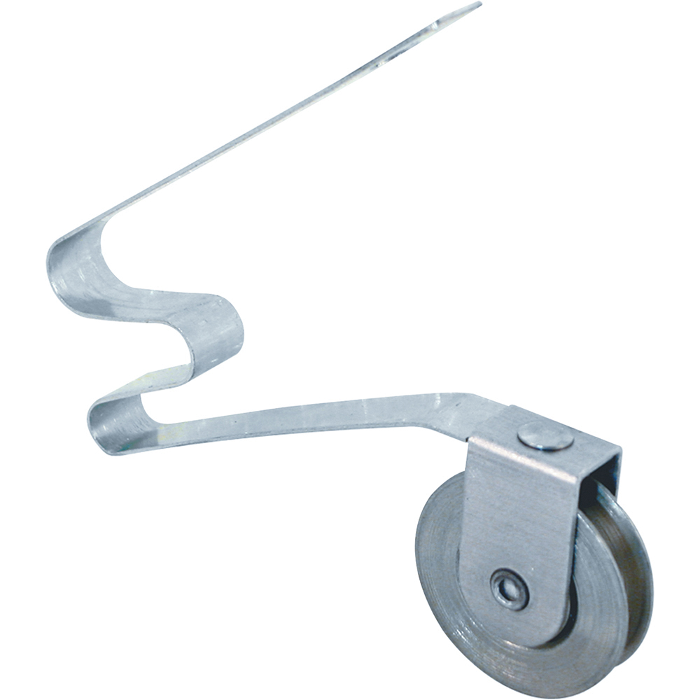 Slide-Co 1109 Screen Door Roller Assembly, 1 in Dia Roller, 1/4 in W Roller, Polyethylene Roller, Concave Roller