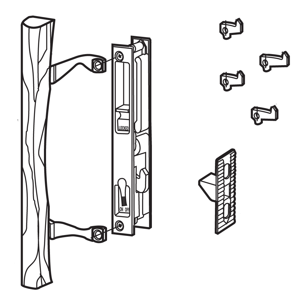 Slide-Co 141638 Handleset, Wood