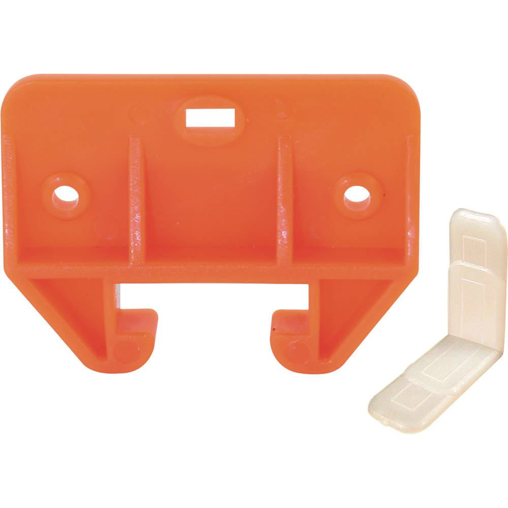 Prime-Line 221904 Drawer Track Guide Kit, Polyethylene, Orange/White