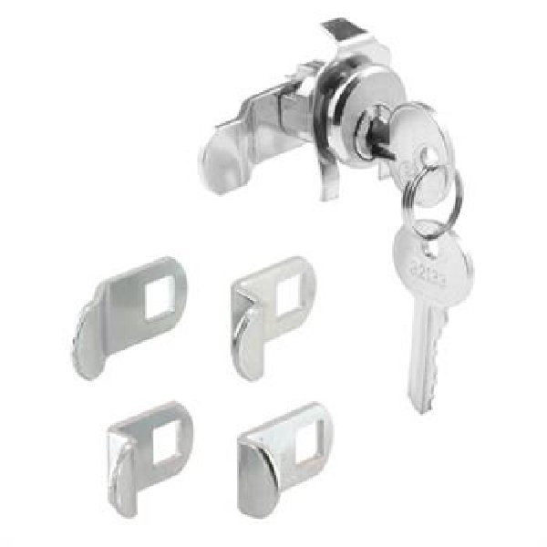 S 4140C Mail Box Lock, Cam, Tumbler Lock, Brass/Steel, Nickel