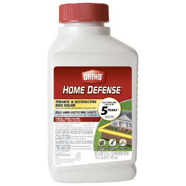 Home Defense 0200010 Bug Killer, Liquid, Spray Application, 16 oz Bottle