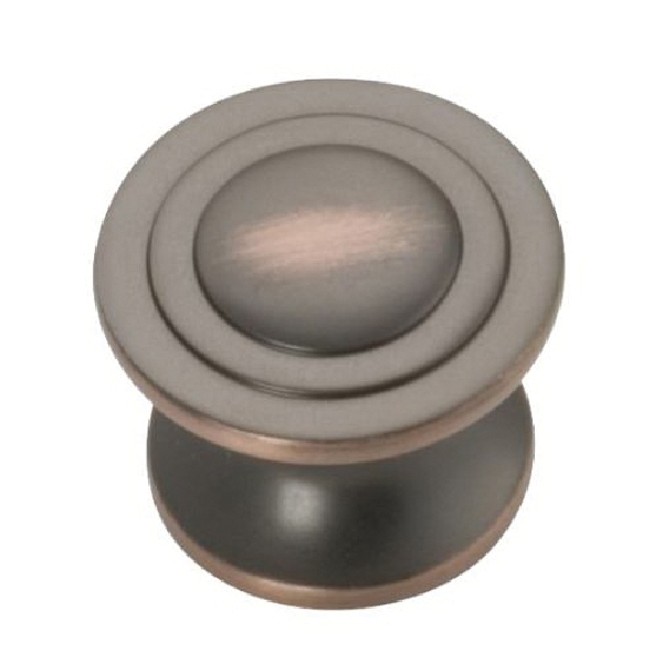 Hickory Hardware Deco Series P3101-OBH Cabinet Knob, 1 in Projection, Transitional, 1-1/4 in Dia, Zinc