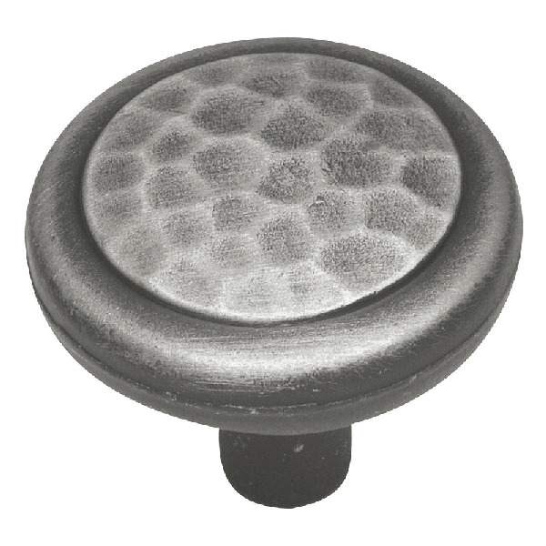Hickory Hardware Arts & Crafts Series P7528-AP Cabinet Knob, 1-1/8 in Projection, Zinc, Antique Pewter