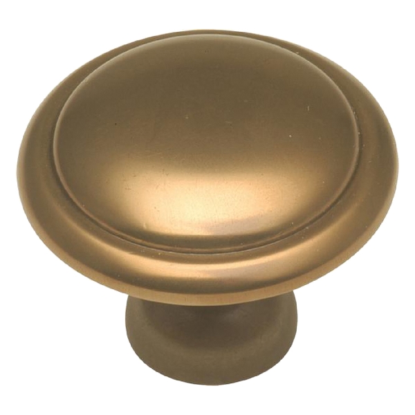 Hickory Hardware Conquest Series P14848-VBZ Cabinet Knob, 1 in Projection, Transitional, 1-3/8 in Dia, Zinc