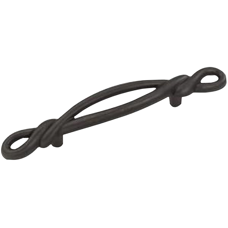 Hickory Hardware French Twist Series P3451-BI Cabinet Pull, 5-11/16 in L Handle, 7/8 in H Handle, 1 in Projection, Zinc