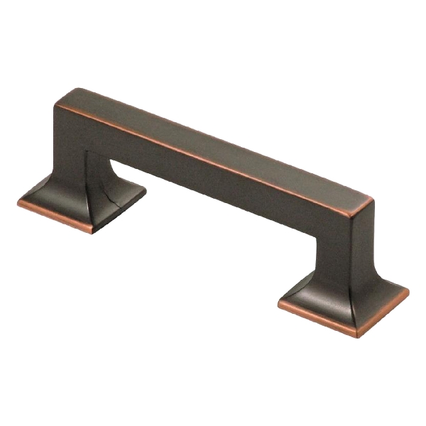 Hickory Hardware Studio Series P3010-OBH Cabinet Pull, 3-7/8 in L Handle, 1-1/8 in H Handle, 1-1/2 in Projection, Zinc