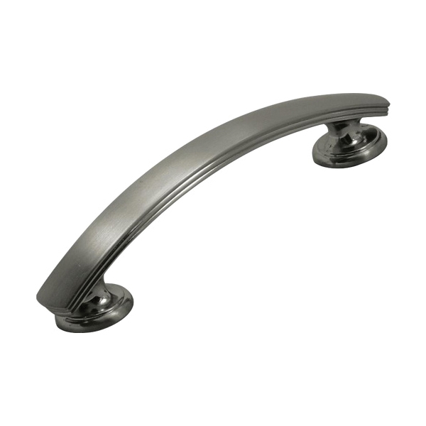 Hickory Hardware American Diner Series P2141-SN Cabinet Pull, 5 in L Handle, 7/8 in H Handle, Zinc