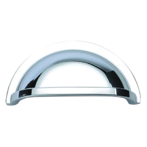 Hickory Hardware Williamsburg Series P3055-CH Cabinet Pull, 3-3/16 in L Handle, 1-11/16 in H Handle, 1 in Projection