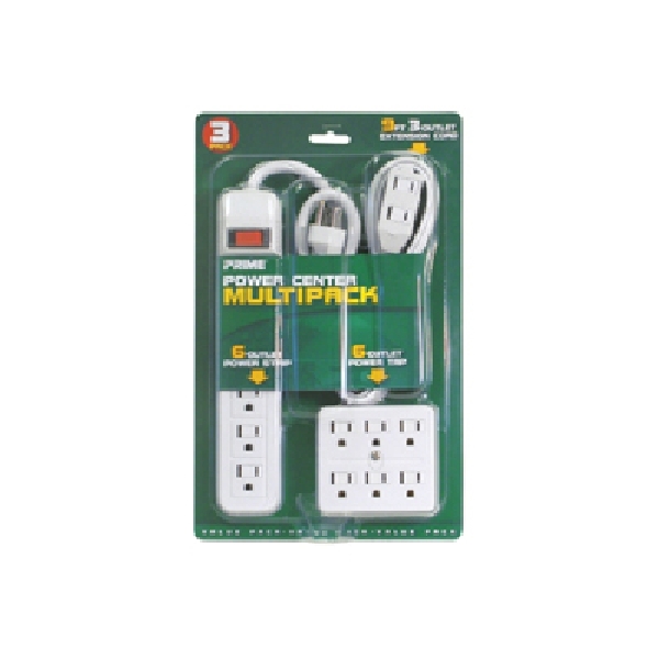 Power Center Multi-Pack, Prime, White - 1