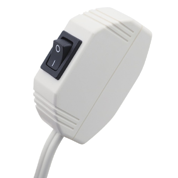 Extension Cord, Prime, 16 AWG Cable, Plug, 15 ft L, 10 A, 125 V, White - 3
