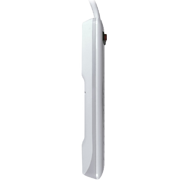 Prime PB802124 Surge Protector, 125 V, 15 A, 6 -Outlet, 750 J Energy, <1 ns Response, Gray/White - 2