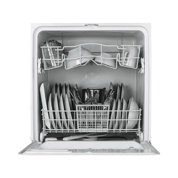 GE GSD2100VWW Dishwasher, 500 W, 5-Wash Cycle, Manual Control, White, 24 in W x 25-3/4 in D x 34 in H Dimensions - 3