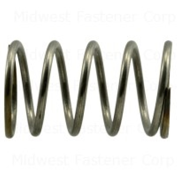 Midwest Fastener 38793 Compression Spring, 19/32 in Dia, 1 in L, Stainless Steel