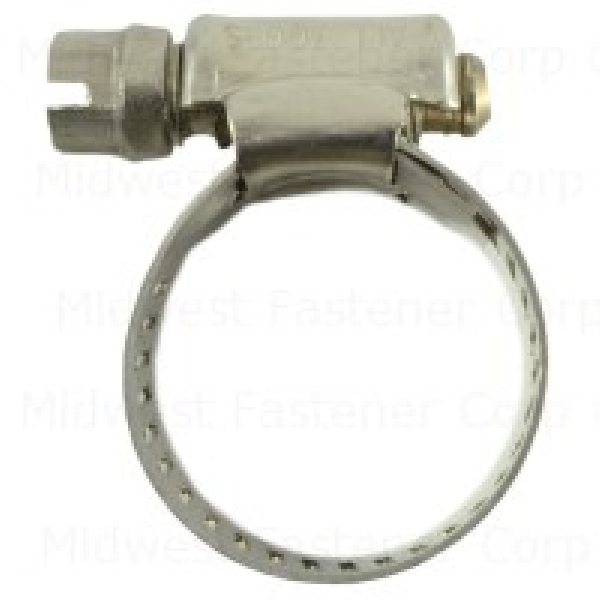 Midwest Fastener 36642 Flat Hose Clamp, #8 Trade, Stainless Steel