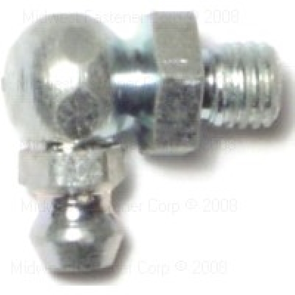 Midwest Fastener 63224 Grease Fitting, 1/4-28, Steel
