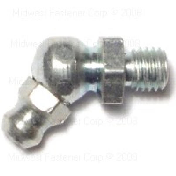 Midwest Fastener 63223 Grease Fitting, 1/4-28, Zinc