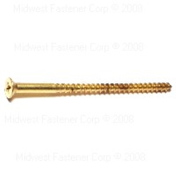 Midwest Fastener 68342 Screw, #8 Thread, 3 in L, Flat Hea