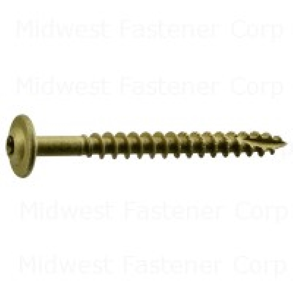 52533 Lag Screw, 5/16 in Thread, 3 in L, Star Drive, Platinum, 40/PK