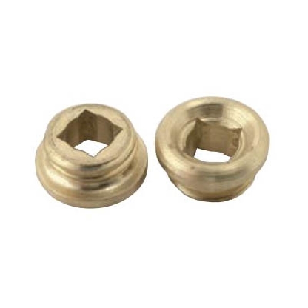 BrassCraft SC1874X Faucet Seat, 17/32-18 Thread, Bibb, Brass, Brass, For: Union Brass Faucets