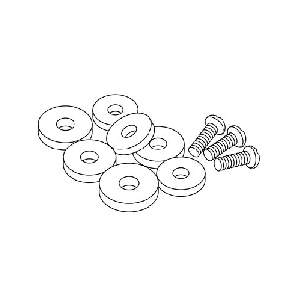 BrassCraft SC2191 Washer Assortment, Small, Brass/Rubber, 10/PK