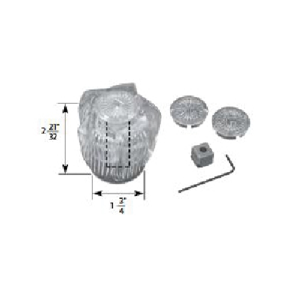 BrassCraft SH5705 Shower Handle, Canopy, Universal, Acrylic, Smoked