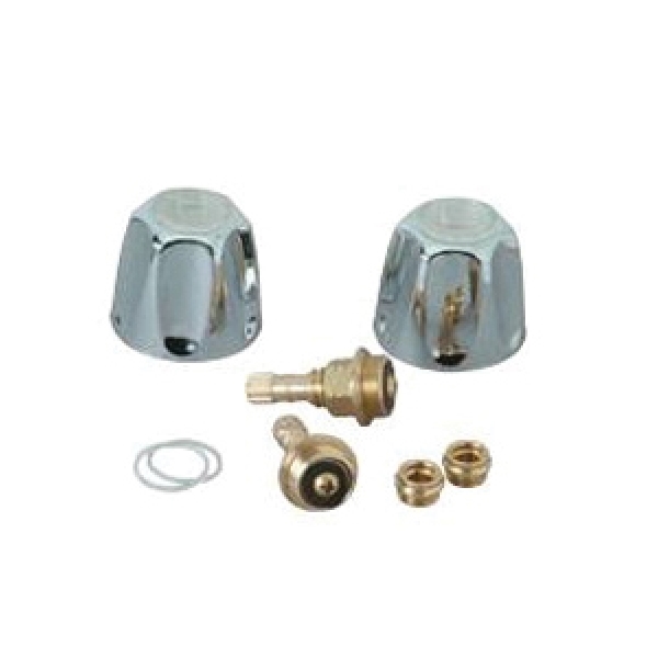 BrassCraft SK0261X Faucet Rebuild Kit, Brass, Chrome Plated, 7-Piece, For: Two Handle Price Pfister Faucets
