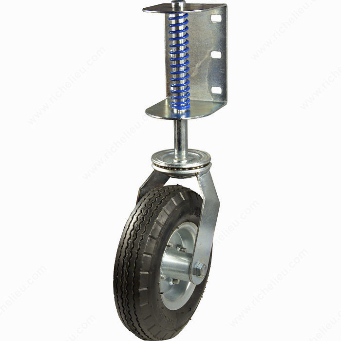 Richelieu F24888 Caster, 8 in Dia Wheel, Rubber Wheel, Black, 220 lb