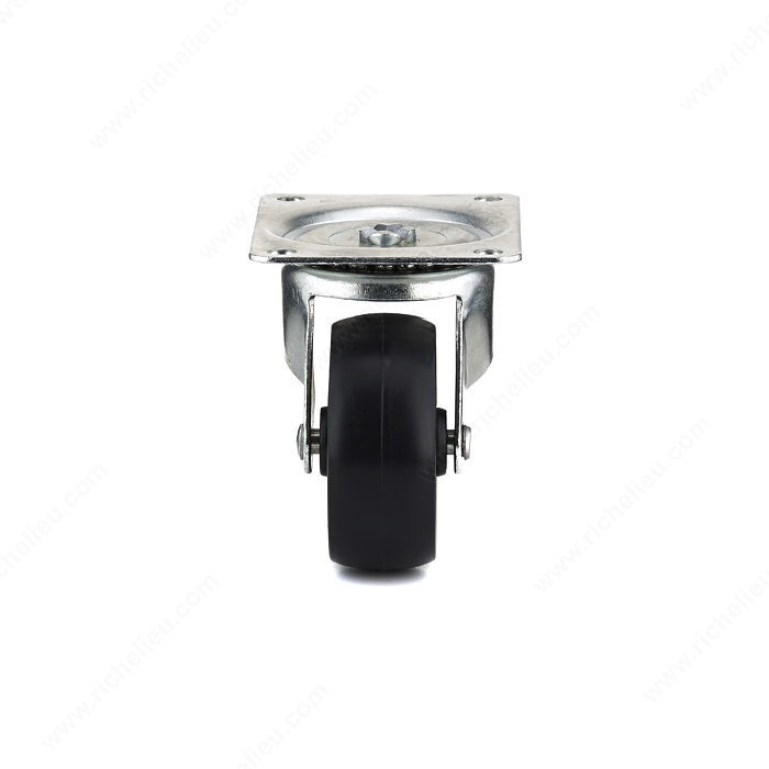 Madico F25189 Swiveling Caster, 75 mm Dia Wheel, Polypropylene Wheel, Black, 95 kg